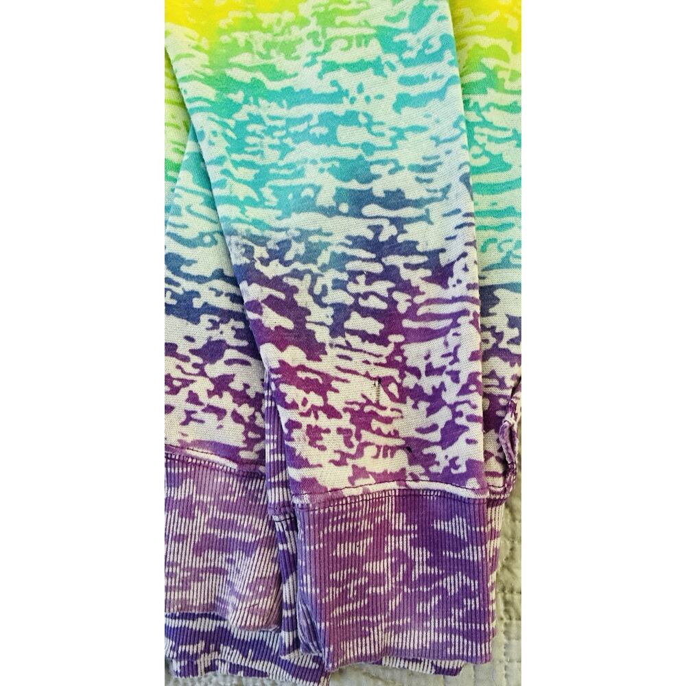Aloha Hawaii Sz L Color Block Ombre Bold Colorful… - image 8